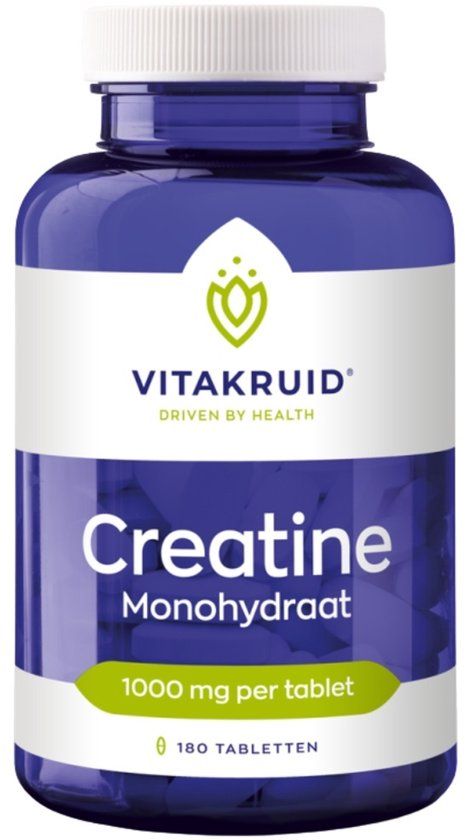 Vitakruid Creatine Monohydraat 1000mg 180 Tabletten
