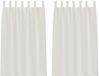 vidaXL - Voile Gordijn - 2 stuks - Crème - 175 x 140 cm - Polyester
