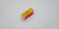 KATRIZ cartouche d'encre pour Canon CLI-571Y XL jaune XL 11ml 2 pièces - Avec puce