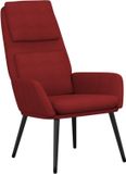 vidaXL Fauteuil tissu lie de vin