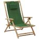 VidaXL Tuinstoel Terras Gecapitonneerde zitting Bamboo, Polyester