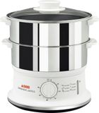 Tefal VC1451 - Stoomkoker - 900W - 2 manden - Wit/RVS
