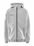 Craft CORE Soul Full Zip Hood Jr Grey Melange