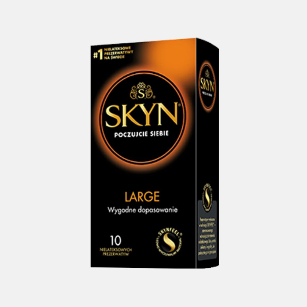 SKYN Large Condoms - 10 Pack - Smooth - Latex Free