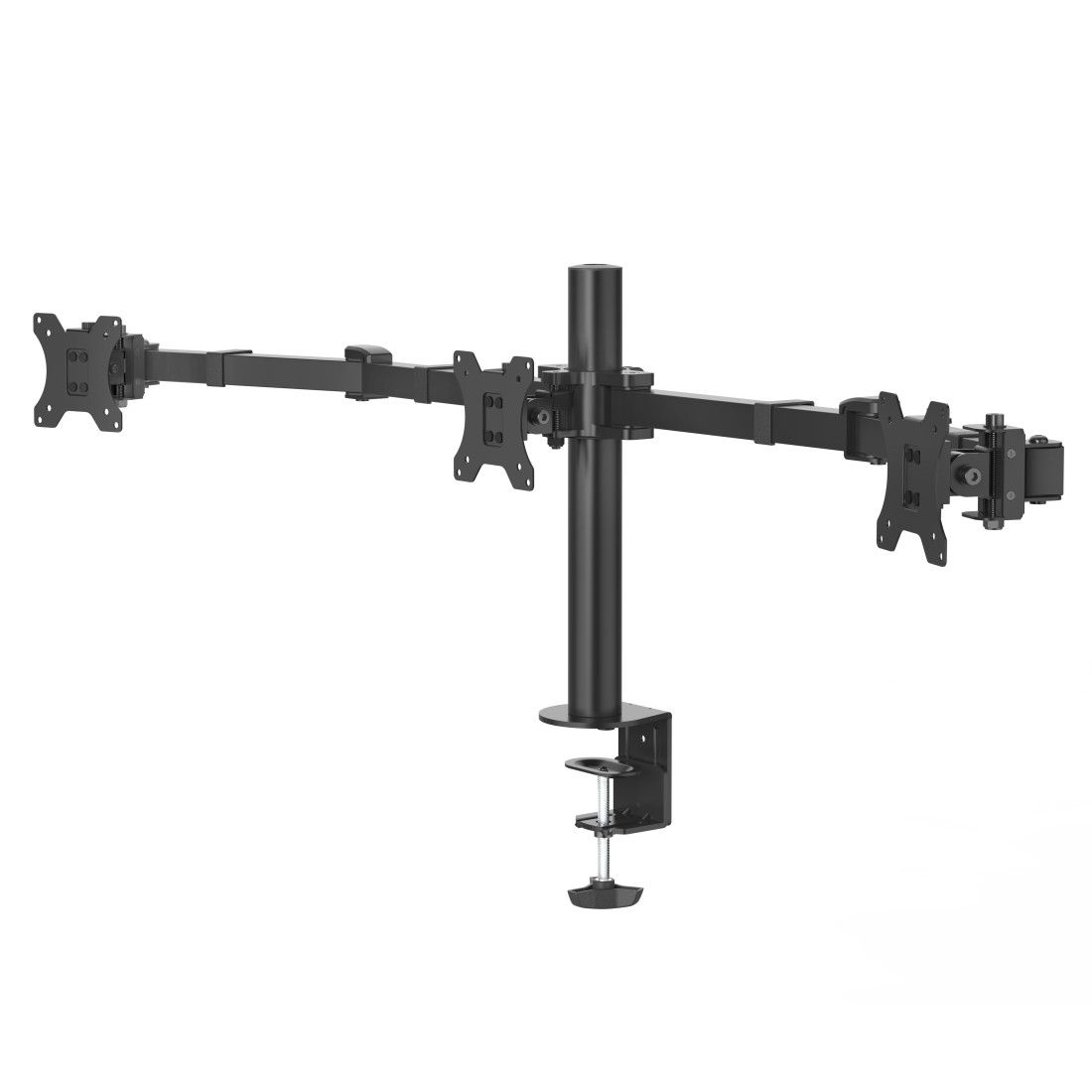 Hama Monitor Arm for 3 Displays - Desk Mount - 27" - Black