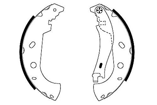 HELLA PAGID 8DB 355 001-841 Brake Shoe Set - H9080 - Lockheed Brake System - for FIAT
