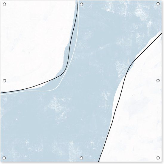 GreatGardenPosters Tuinposter - Blauw - Abstract - Minimalisme - 100x100 cm