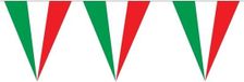Merkloos / Sans marque Funny Fashion Vlaggenlijn Italie - 8x - 5 meter - plastic - Italiaans