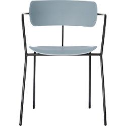 Paper Flow bezoekersstoel met armleuning BISTRO Blauw 4 stuks