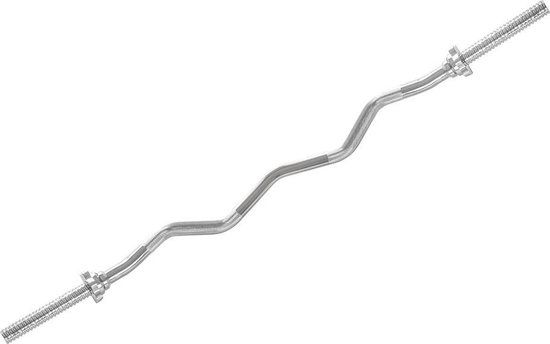 VirtuFit Curlstang - EZ Halterstang - 120 cm - 30 mm - Chroom