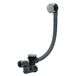 Wirquin 30720356 Complete Afvoergarnituur L700 mm Kabelbad met Draaibare Sifon D40, Grijs en Chroom