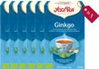Yogi Tea Ginkgo - Tray van 6 Stuks - Biologische Kruidenthee met Ginkgo, Munt en Kardemom voor Concentratie en Mentale Scherpte