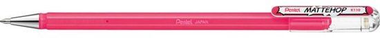 Pentel K110 Mattehop Gel Pen Roze - 12 Stuks