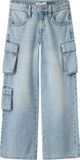 Name it Jeans Wide-leg cargo Light Blue Bleached Denim