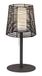RABALUX 8649 A++ tot E, buitentafellamp Knoxville, metaal, E27, zwart/bruin, 25 x 25 x 51 cm