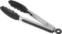 HENDI Serveertang – Hittebestendig siliconen – Soft-grip – 267 mm – Zwart