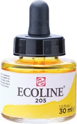 Talens Ecoline waterverf flacon van 30 ml citroengeel