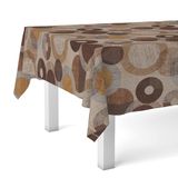 Martina Home Tafelkleed, tafelzeil, bruin, 260 x 140 cm