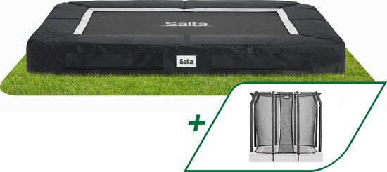 Salta Premium Ground Inground Trampoline - 214 x 153 cm - Black