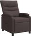 vidaXL Recliner Donkerbruin Stof