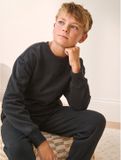 Next Jongens Enkele Behaaglijke Fleece Pyjama Zwart
