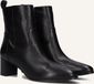 Notre-V 8543 Enkellaarsjes - Enkelboots met rits - Dames - Zwart - Maat 41