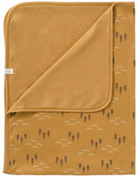 Fresk Baby Swaddle Blanket 80x100 cm - Woods Spruce Yellow