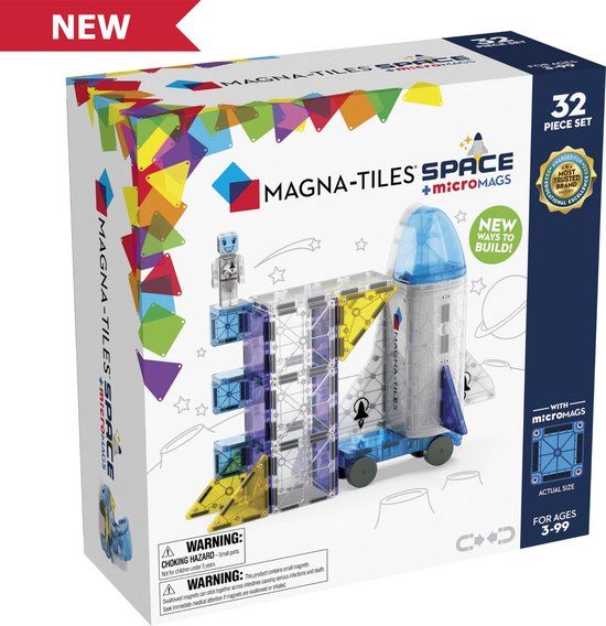 Magna-Tiles Space - 32 stuks - Bouwset - Vanaf 3 jaar