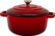 Cosy & Trendy Braadpan/stoofpan - gietijzer/emaille - 0.5 liter - 12 x 9 cm - rood