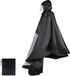 Unyqoos® Waterbestendige fietsregenponcho met kap en transparant paneel voor alle weersomstandigheden