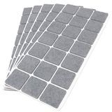 Adsamm® | 105 viltglijders | 30 x 30 mm | grijs | vierkant | 3,5 mm dikke zelfklevende vilten glijders