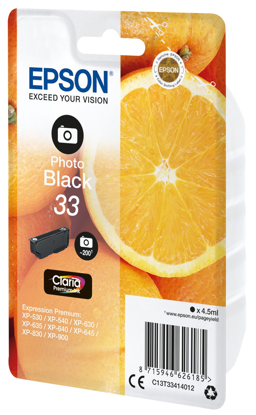 Epson 33 Photo Black Ink Cartridge - Original
