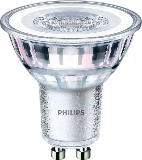 Philips LED GU10 Reflector Lamp - 4.6W - 3000K - White - 2 Pack