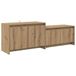 vidaXL Tv-meubel 147 x 35 x 50 cm Artisanaal eiken Bewerkt hout
