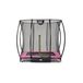 Exit Panda Exit Silhouette inground trampoline 153x214cm met veiligheidsnet - roze