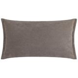 Yard Merton Velvet Veer Gevuld Kussen - Taupe - 30x50cm