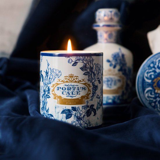 Castelbel Portus Cale Gold&Blue Geurkaars - Roze peper en jasmijn - 35 branduren