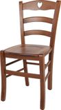 t m c s Tommychairs Cuore - Eetkamerstoel - Licht Walnoot - Hout