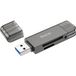 Hoco high speed card reader - geschikt voor TF en SD kaarten - met USB-A en USB-C aansluiting