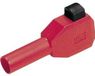 Stäubli SKLS4 Laboratoriumstekker Stekker, recht Stift-Ø: 4 mm Rood 1 stuk(s)