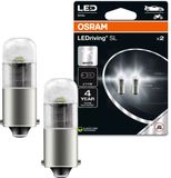 OSRAM LEDriving SL T4W - LED Lamp - Koelwit - 6000K - 75 lm - BA9s - 2 Stuks