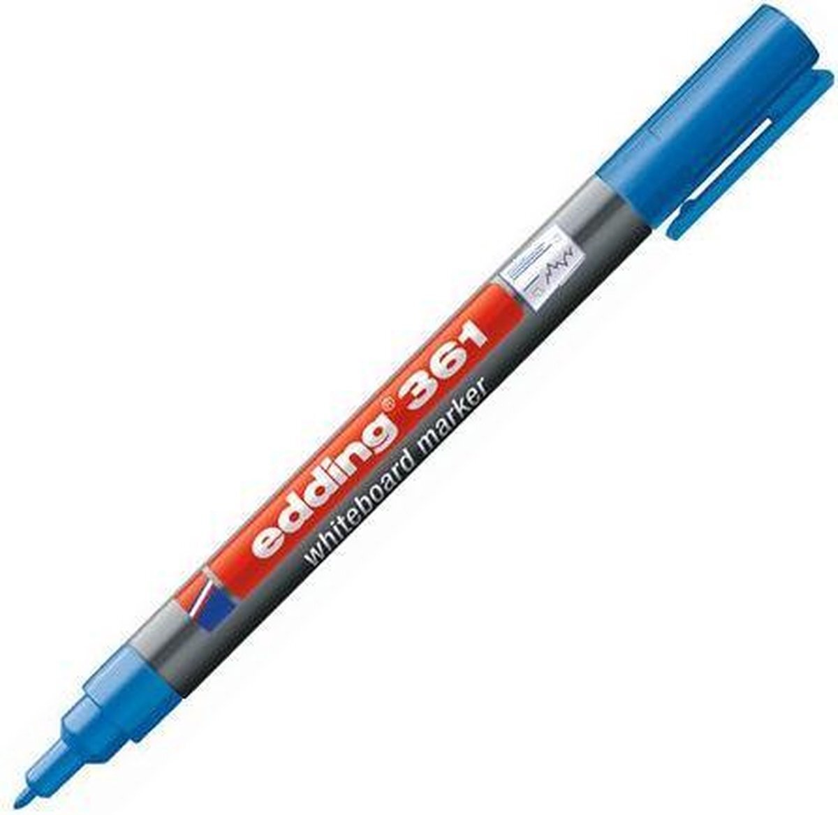 Edding 361 whiteboardmarker - blauw - 10 whiteboardstiften - ronde punt 1 mm - boardmarker uitwisbaar - voor whiteboard, flipchart, magneetbord, prikbord, memobord - sketchnotes - navulbaar