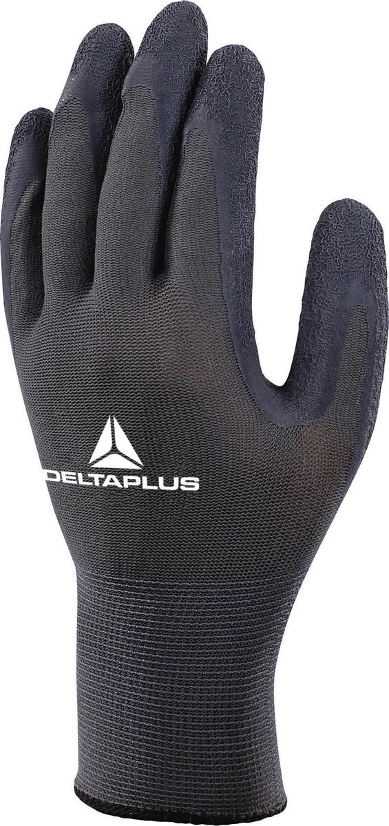deltaplus Delta Plus VE630 Handschoenen Latex Grijs/Zwart - maat 9