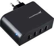 Phoenix Technologies PHMULTIUSBCHARGER Universele USB-oplader voor mobiele apparatuur, Zwart