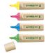 Edding EcoLine 24 markeerstift 4 stuk(s) Beitelvormige/fijne punt Blauw, Groen, Roze, Geel
