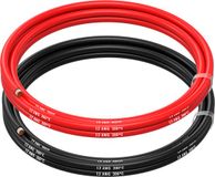 MMOBIEL 12 AWG Siliconen Elektrische Draad - 12 Gauge (3,31mm²) Vertinde Koperkabel - 2 Aparte Draden Rood & Zwart Elk 1,5 m