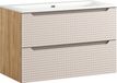 Sky ensemble de salle de bain de 90 cm avec lavabo et meuble-lavabo