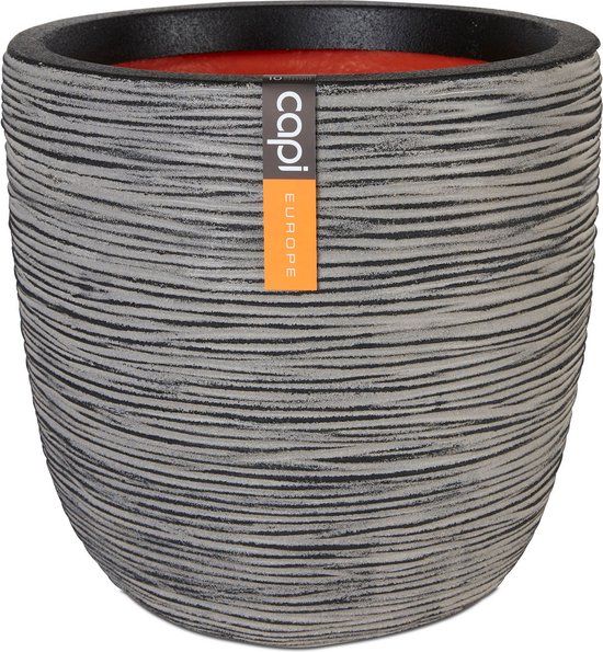 Capi Europe Bloempot Bol Rib NL - 43x41 cm - Antraciet
