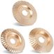 OrangeCartB.V. Set van 3 verbeterde houtbewerkingsschijven voor haakse slijpers van 4 of 4 1/2 inch met 5/8 inch as, slijpschijf voor het zagen van hout, slijpschijf-doorslijpschijfbevestiging