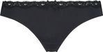 Hunkemöller Dames Lingerie String Lola - Zwart - maat XS
